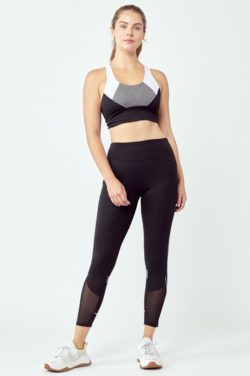 Women’s Sportswear 3 pcs Set High Waisted Yoga Leggings with Stretch Sports Bra Gym Clothes Yoga Outfits