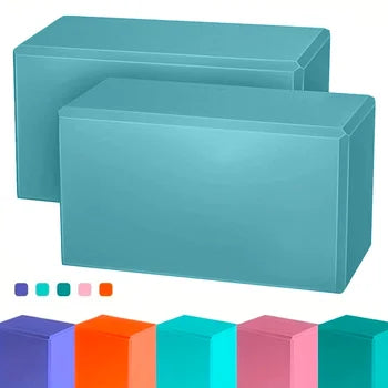 2 X Gym Blocks Foam Brick Fitness Set Tool Yoga Bolster Pillow Cushion Stretching Body shaping