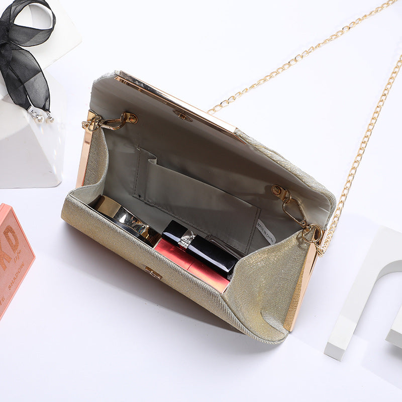 Evening Bag Tide Female Wrinkle Sequin Bag Clip, Hand Shoulder Crossbody Chain "DISPATCHED SAME DAY-ORDERS CONFIRMED BY 1500hrs."