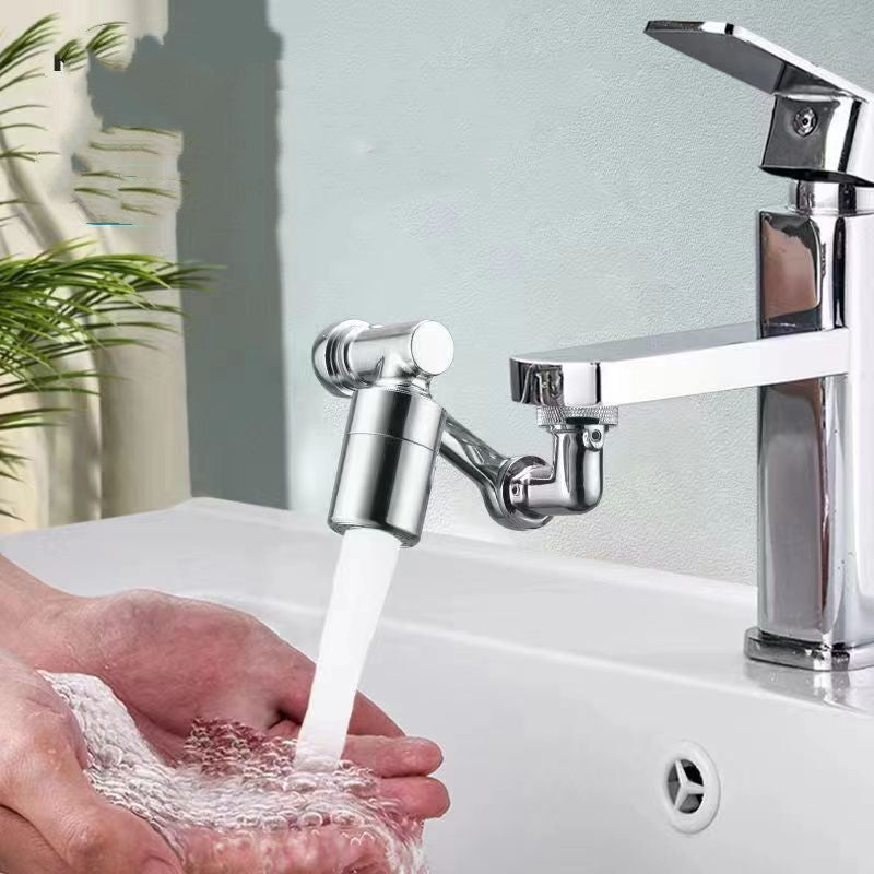 Swivel Tap Aerator, Solid Brass Rotatable Faucet Extender, Universal Splash Filter With 2 Water Outlet Modes, Water Saving for Kitchen Bathroom