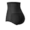 Women's padded butt lifter panties with elastic waist in black, enhancing natural curves and comfort.