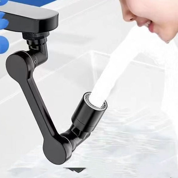 Swivel Tap Aerator, Solid Brass Rotatable Faucet Extender, Universal Splash Filter With 2 Water Outlet Modes, Water Saving for Kitchen Bathroom