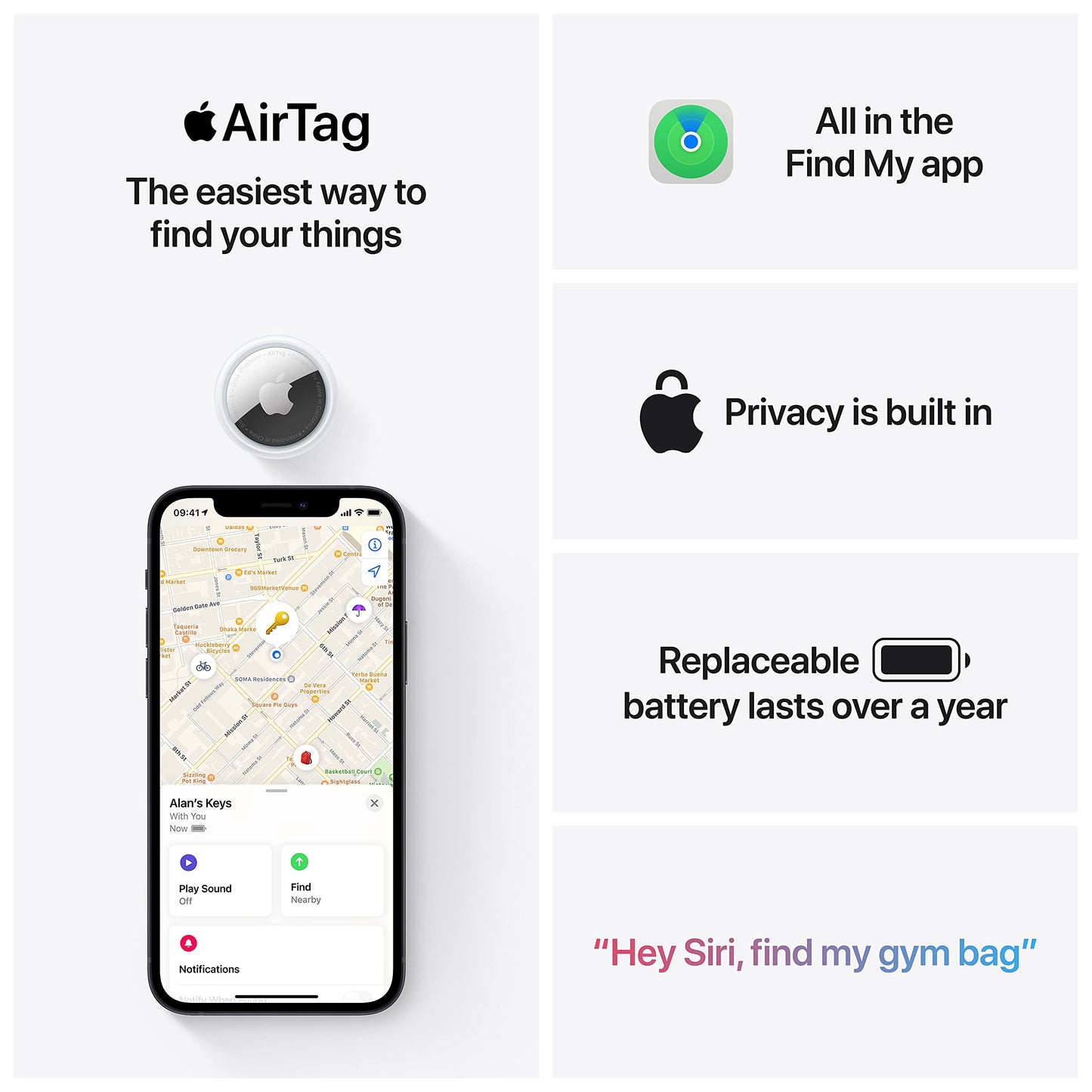 Apple AirTag tracker free shipping UK