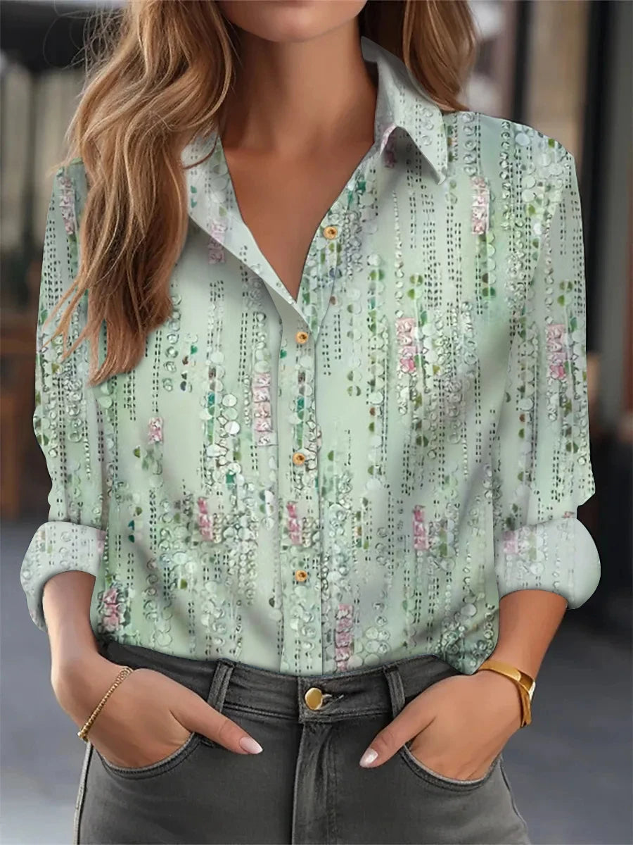 Temperament Woman Shirt Fashion Casual / Elegant Long Sleeve Woman Shirt
