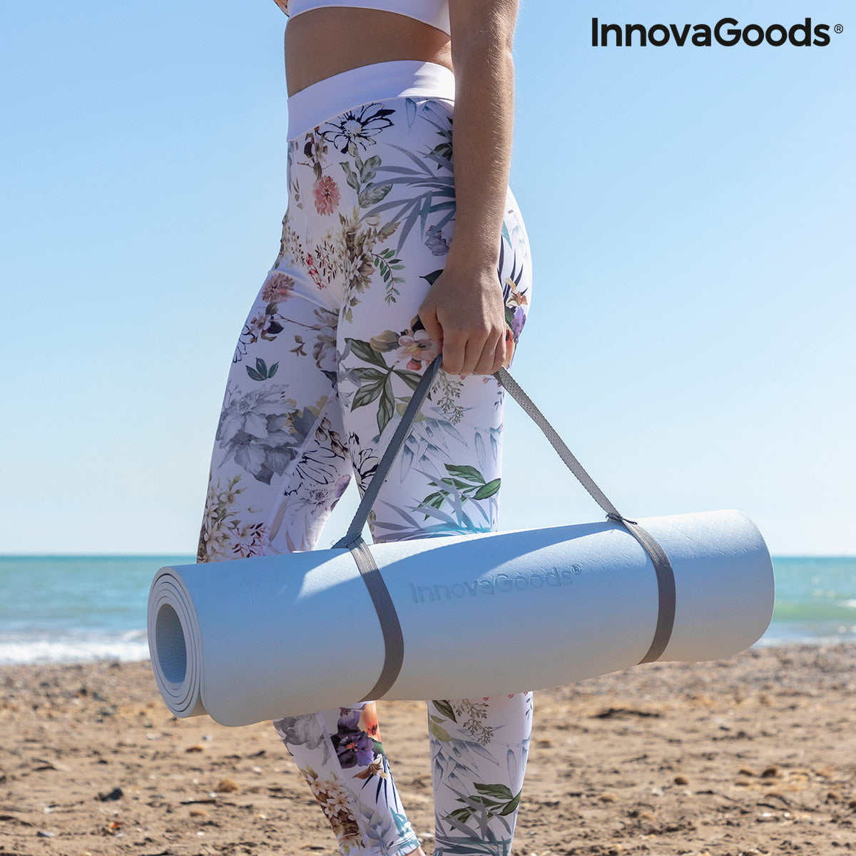 Non-slip Yoga Mat with Position Lines and Exercise Guide Asamat