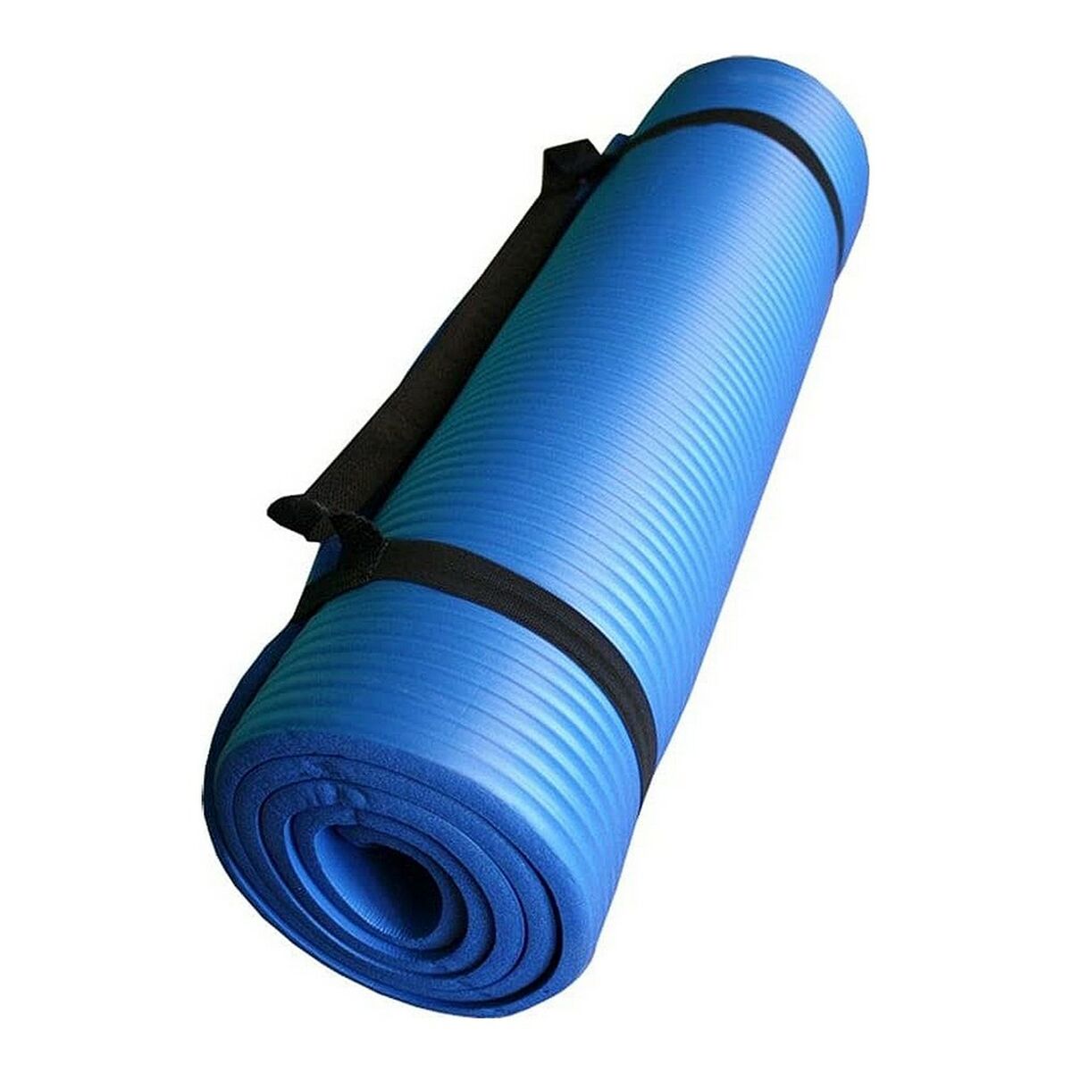 Yoga Mat 15MM Extra Thick 185 x 61 cm NBR Fitness Foam, Pilates Mat With Carry Strip, Non-Slip Exercise Mat Ideal for Planks & Stretching