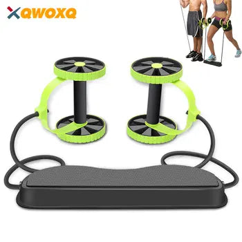 Ab Roller Wheel Exercise Equipment Abdominal Trainer Waist Slimming Workout Fitness Resistance Bands Wheeler Home Gym Workout