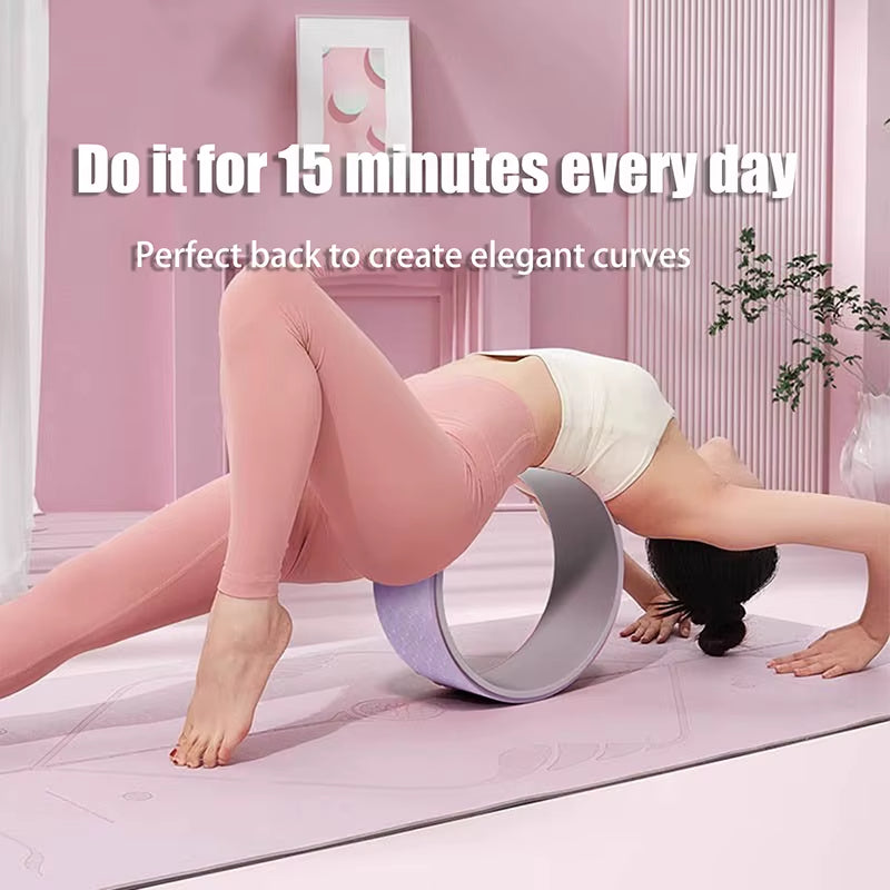TPE PP Pilates Wheel Roll Yoga Circles Pilates Wheel Back Exercise Tool Weight Loss Magic Waist Fitness Accessories