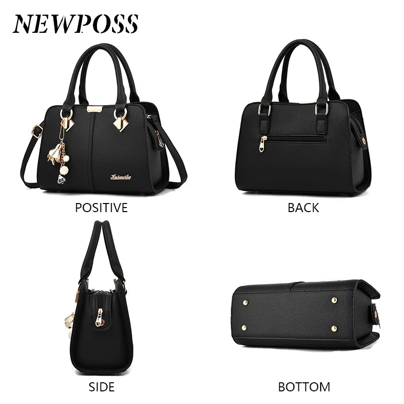 Newposs Famous Designer Brand Bags Women Leather Handbags 2025