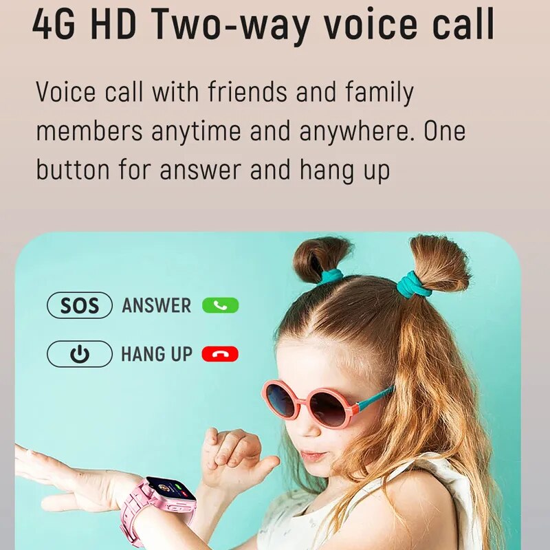 children's touch screen smartwatch with SOS emergency feature