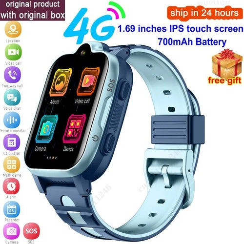 kids phone watch with GPS tracking and video call capability