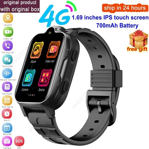 4G Kids Smartwatch Phone GPS Tracker SOS HD Video Call Touch Screen