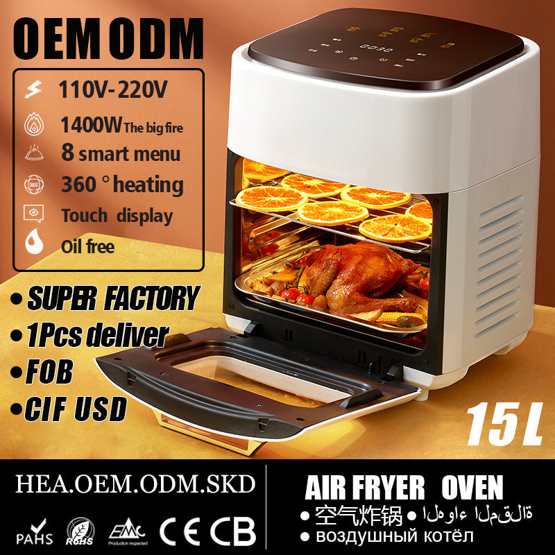 15L Stainless Steel Smart Air Fryer