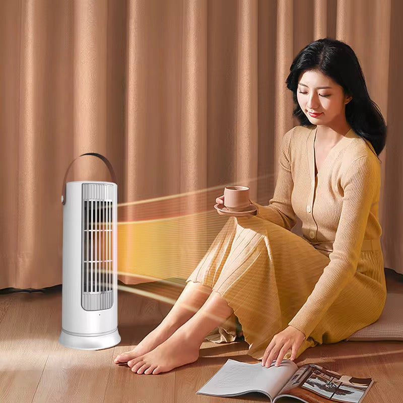 Tower Electric Heater Energy Saving 1000W PTC Desktop HX01 Air Hot Fan Heater For Home / Office Winter Warmer