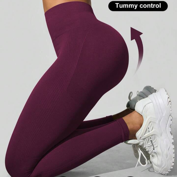 Women butt lifter pants with tummy control feature, showcasing the butt-lifting effect.