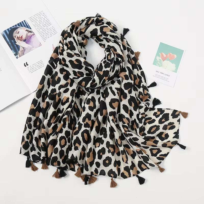 Beautiful Scarves for Women Dressy Women Scarfs for Women Leopard Scarfs Women Beach Wrap Women Leopard Scarf