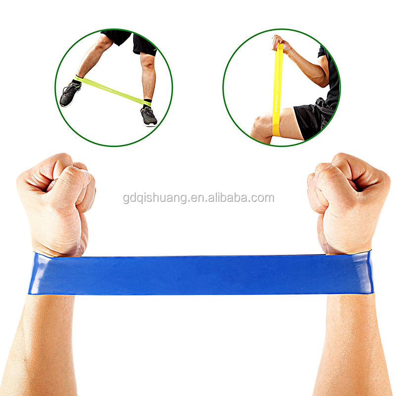 2 X Portable Yoga Tension Belt Fitness Workout Rubber Resistance Pilates Squat Butt Aid Stretching Belt Yoga Accessories