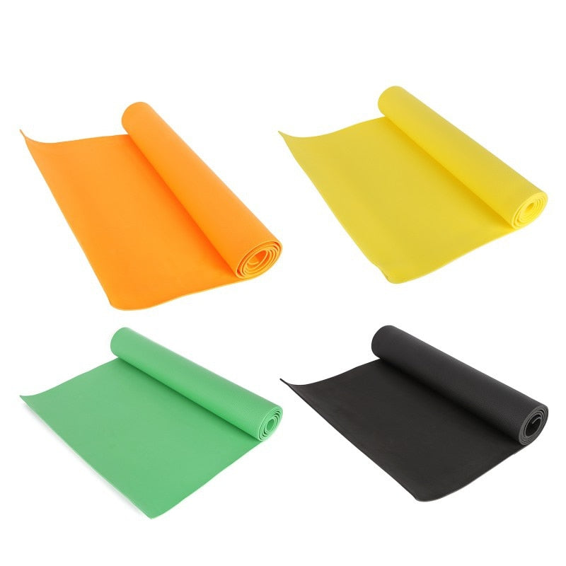 Portable 4mm EVA exercise mat with non-slip grip