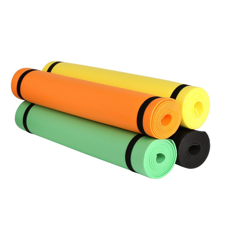 Durable EVA yoga mat for floor exercises and stretching