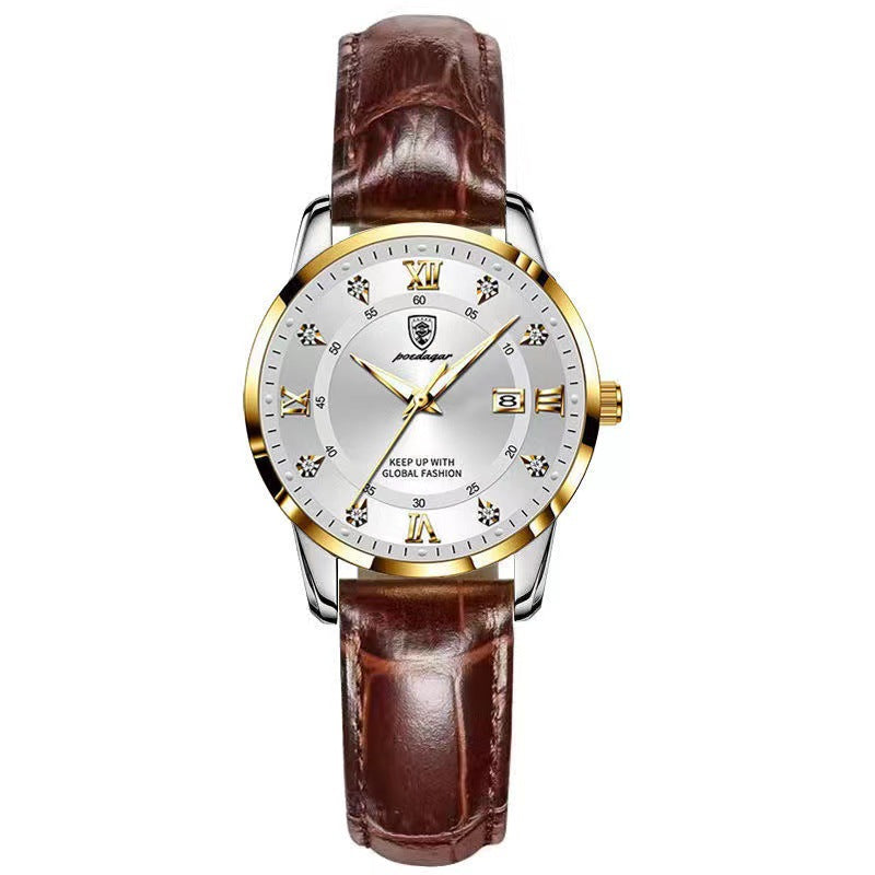 OLEYS Waterproof Luminous Unisex Quartz Watch Trembles Live Explosions