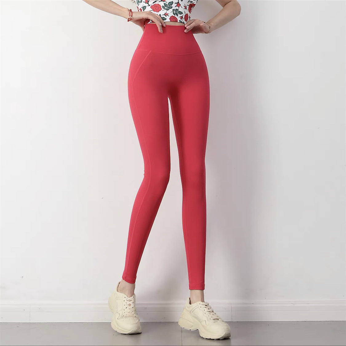 Women's High Waisted Leggings Stretch Comfy Plain Joggers Workout Tracksuit Gym Yoga Sports Pants