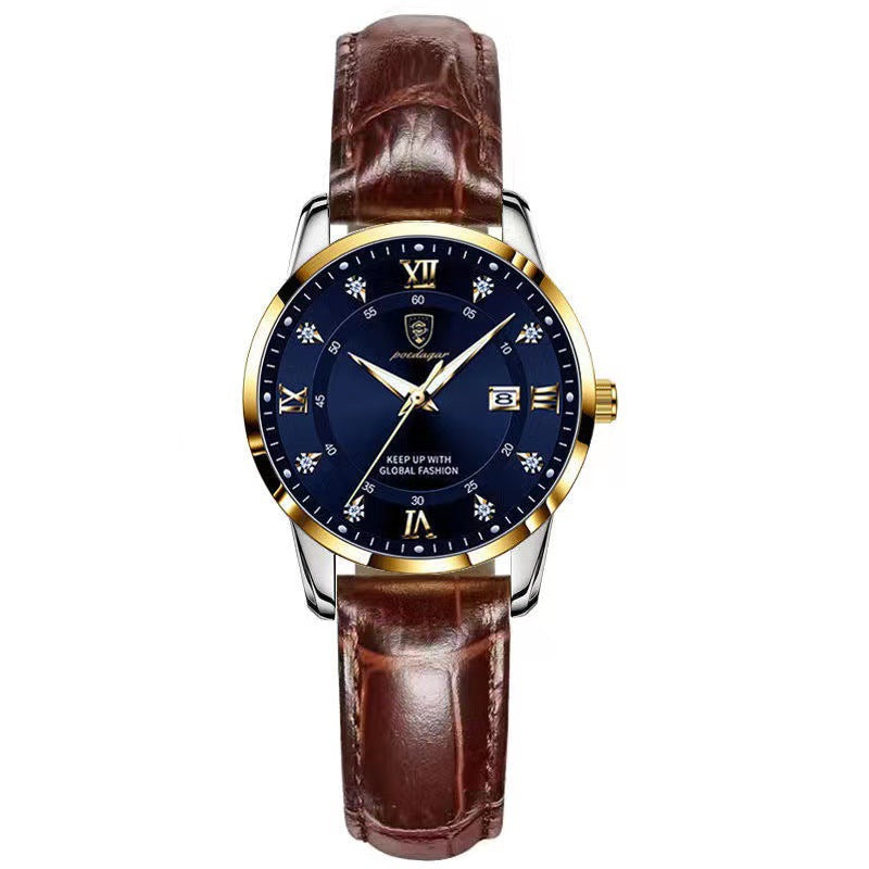 OLEYS Waterproof Luminous Unisex Quartz Watch Trembles Live Explosions