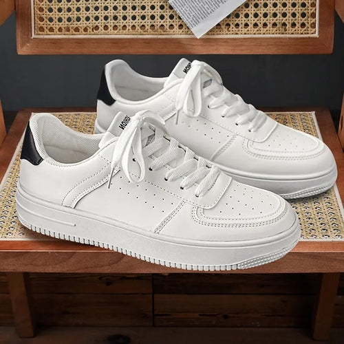 Fashion Sneakers White Shoes Sweet Young Ladies Flats Thick Sole Platform Shoes Soft Female Footwear