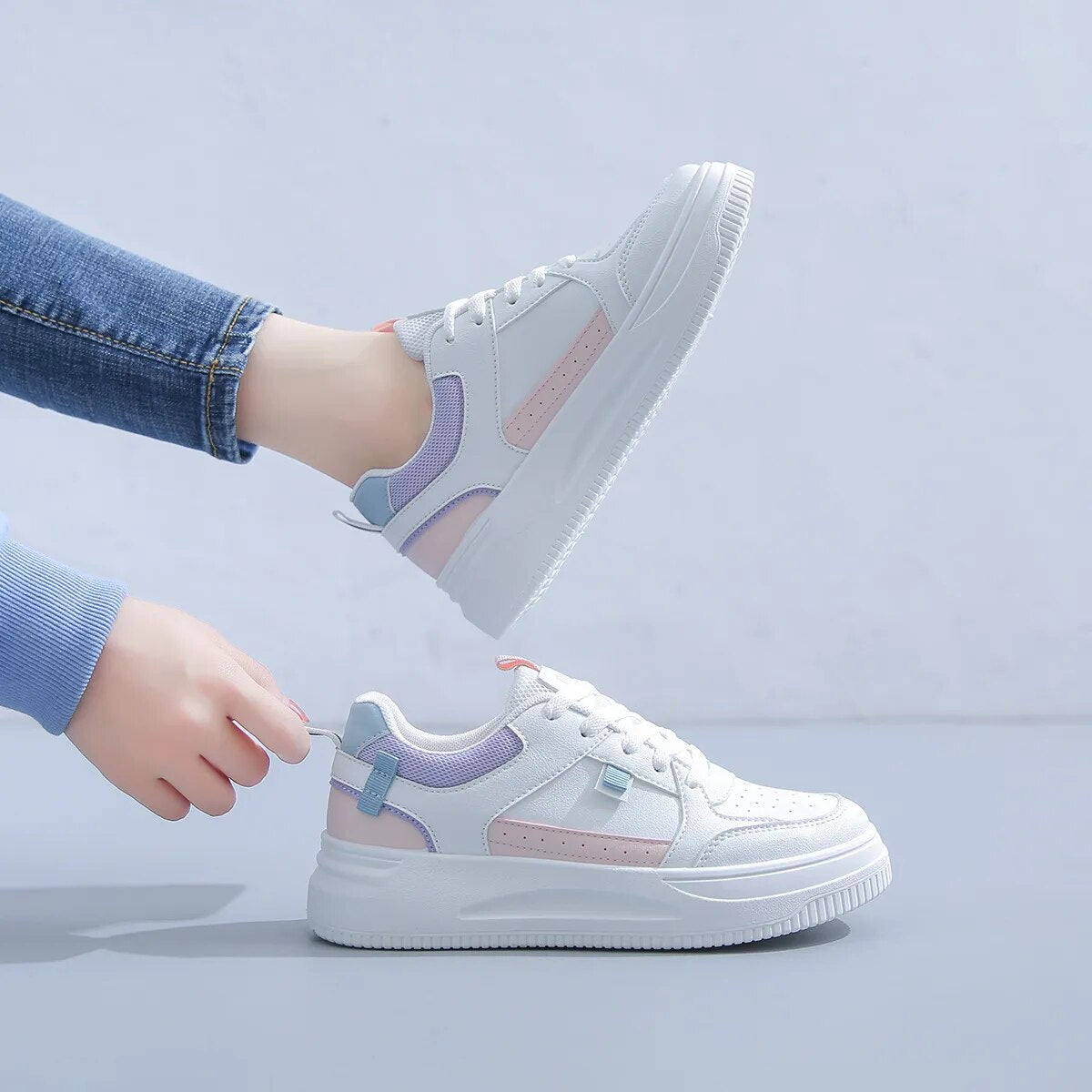 Fashion Women's Sneakers Platform Sports Shoes White running Sneakers Chunky Sneakers Shoes