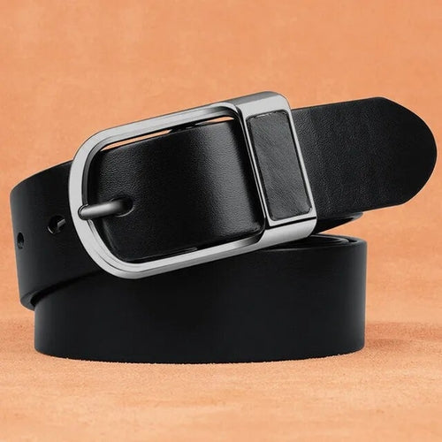 Genuine Leather Belt For Men's High Quality Buckle Jeans Cowskin