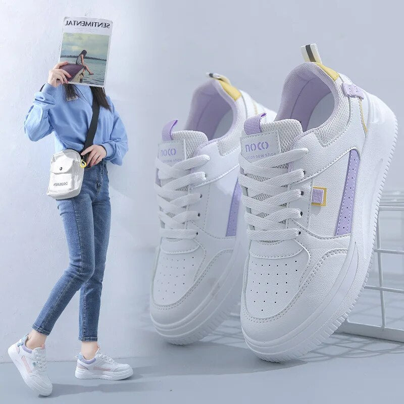 Fashion Women's Sneakers Platform Sports Shoes White running Sneakers Chunky Sneakers Shoes
