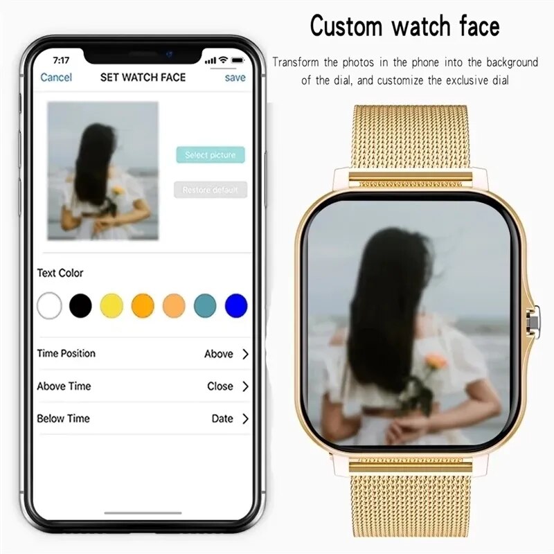 Smart Watch Men Women 2025 Fitness Bluetooth Call Connected Watches