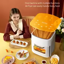 15 L capacity air fryer visual stainless steel smart electric fryer home multi-function French fries machine