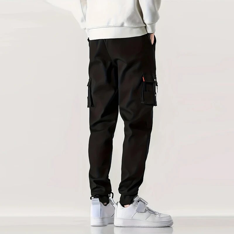 Classic Design Multi Pockets Cargo Pants, Men's Casual Loose Fit For Spring / Summer