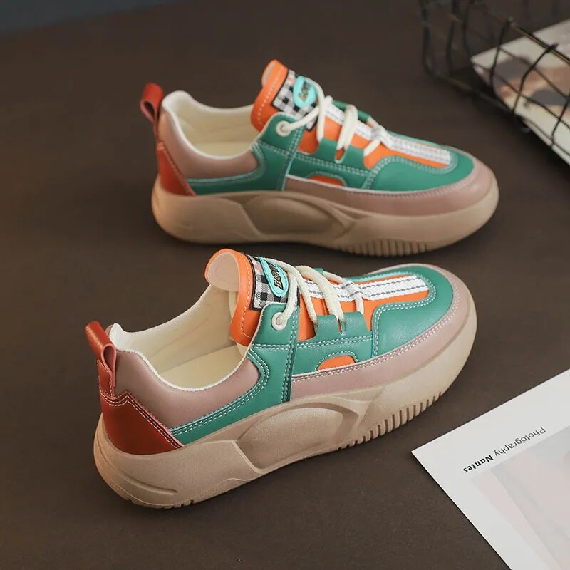 2025 Women Shoes for Women Sneakers Zapatos Para Mujer Canvas Chunky Sneakers