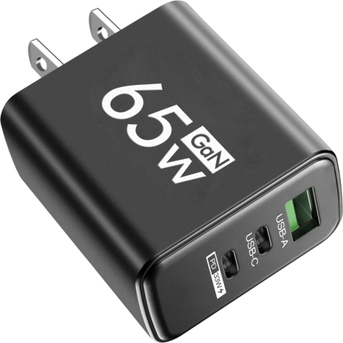 65 W USB C Charger GaN Fast Charging Charger PD Quick Charge 3.0 Wall