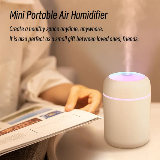 300ml USB cool mist humidifier with LED night light
