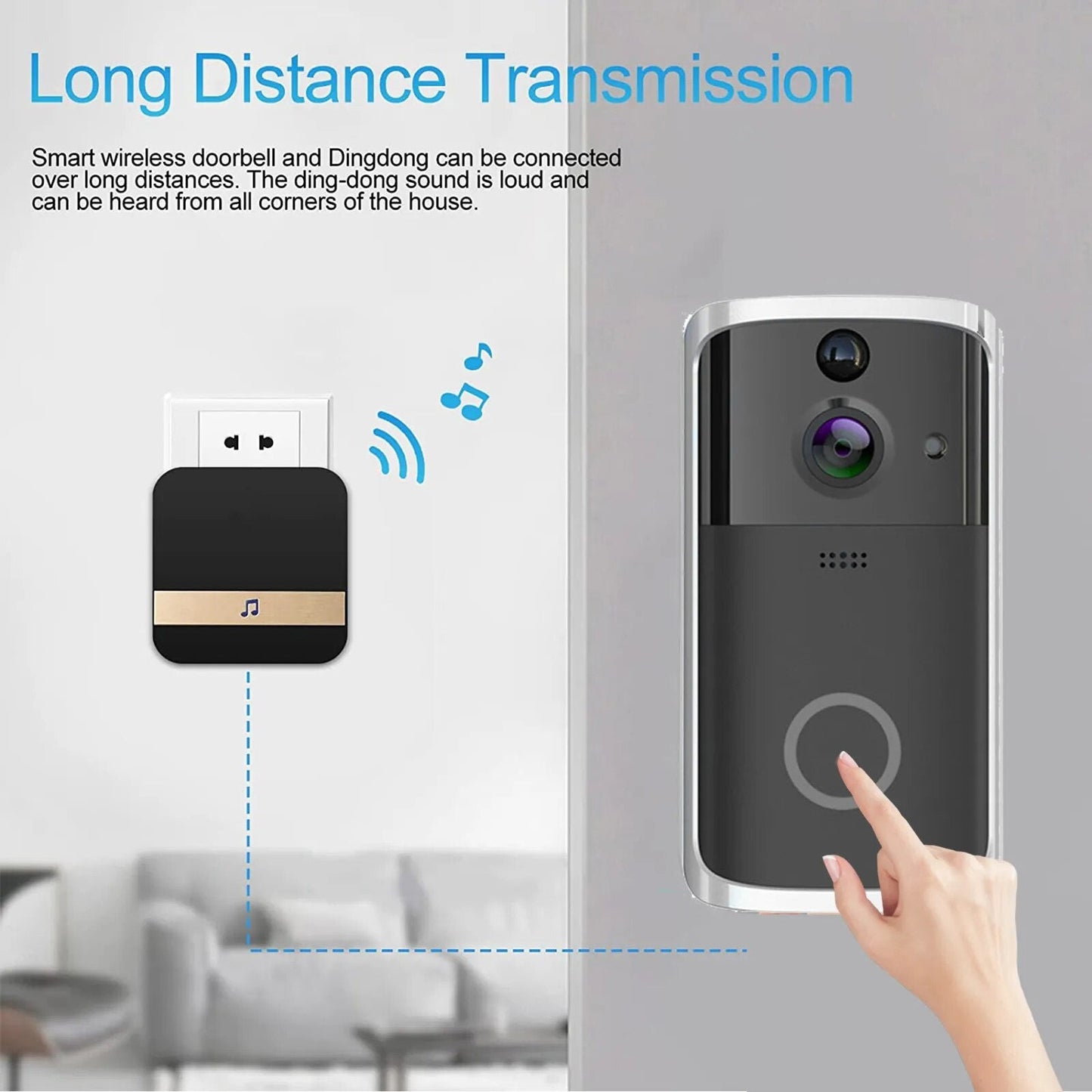 1080P 720P Doorbell Camera WiFi Smart Home Video Door Bell