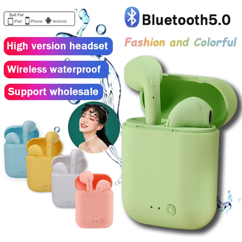 Apple / Samsung compatable airpods Macaron Bluetooth Headset Matte Sports"DISPATCHED SAME DAY-ORDERS CONFIRMED BY 1500hrs."