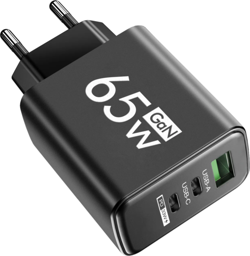 65 W USB C Charger GaN Fast Charging Charger PD Quick Charge 3.0 Wall