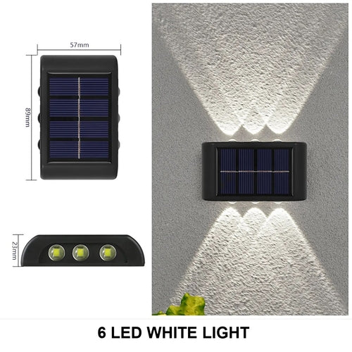 Solar Wall Lamp Outdoor Waterproof Led Solar Light Up And Down