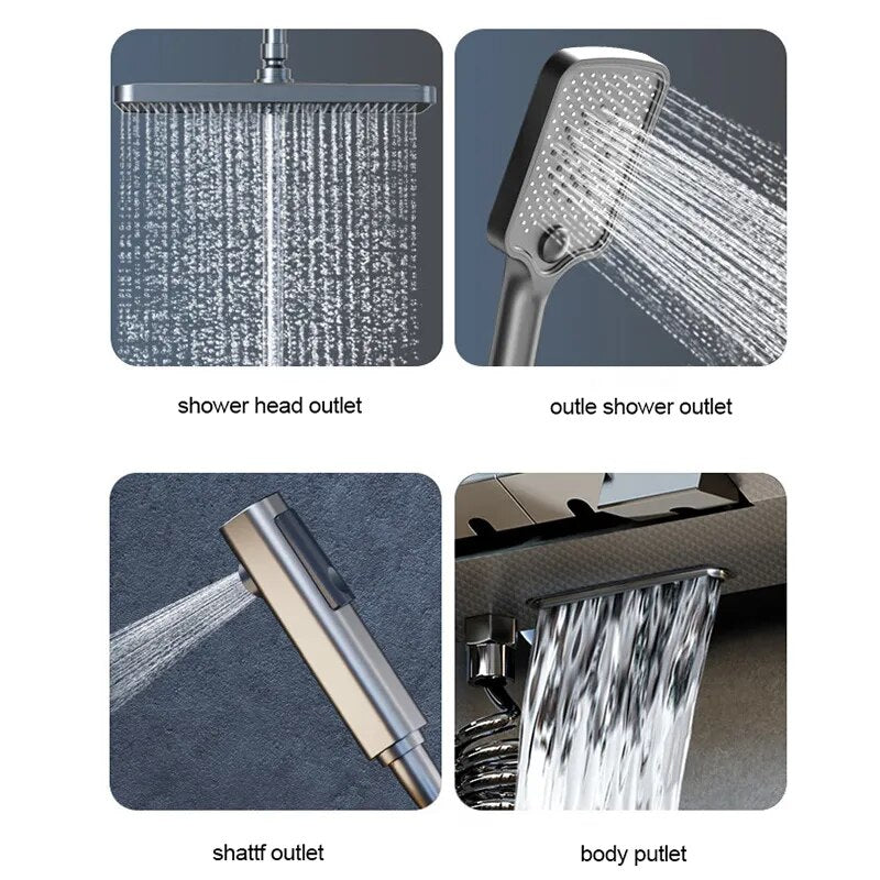 Bathroom Shower Faucet Set For Digital Display Shower