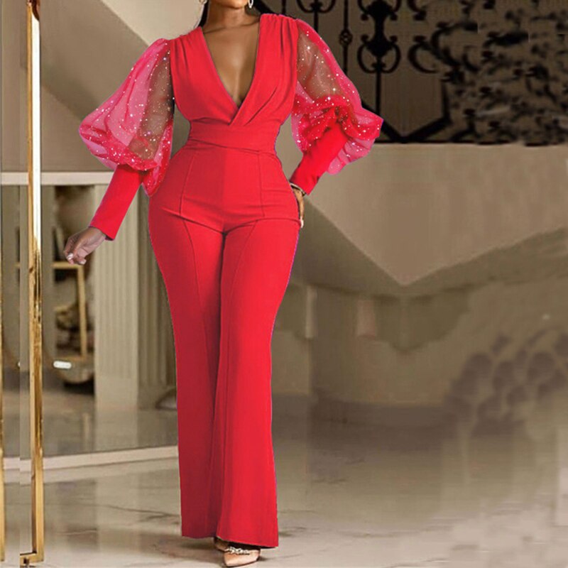 buy Long Sleeve High Waist Jumpsui