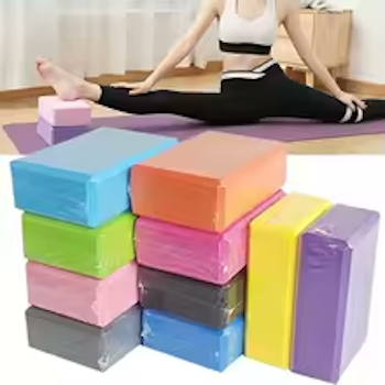 2 X Gym Blocks Foam Brick Fitness Set Tool Yoga Bolster Pillow Cushion Stretching Body shaping
