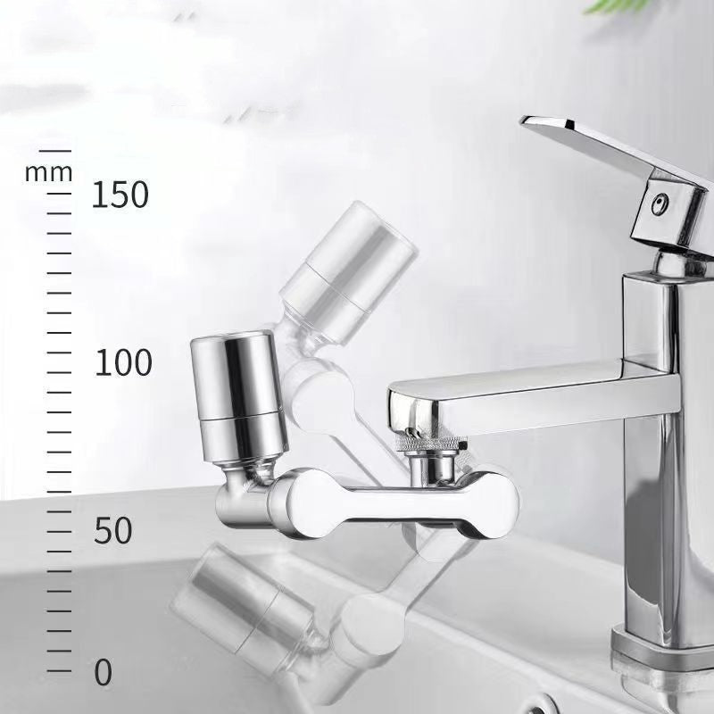 Swivel Tap Aerator, Solid Brass Rotatable Faucet Extender, Universal Splash Filter With 2 Water Outlet Modes, Water Saving for Kitchen Bathroom