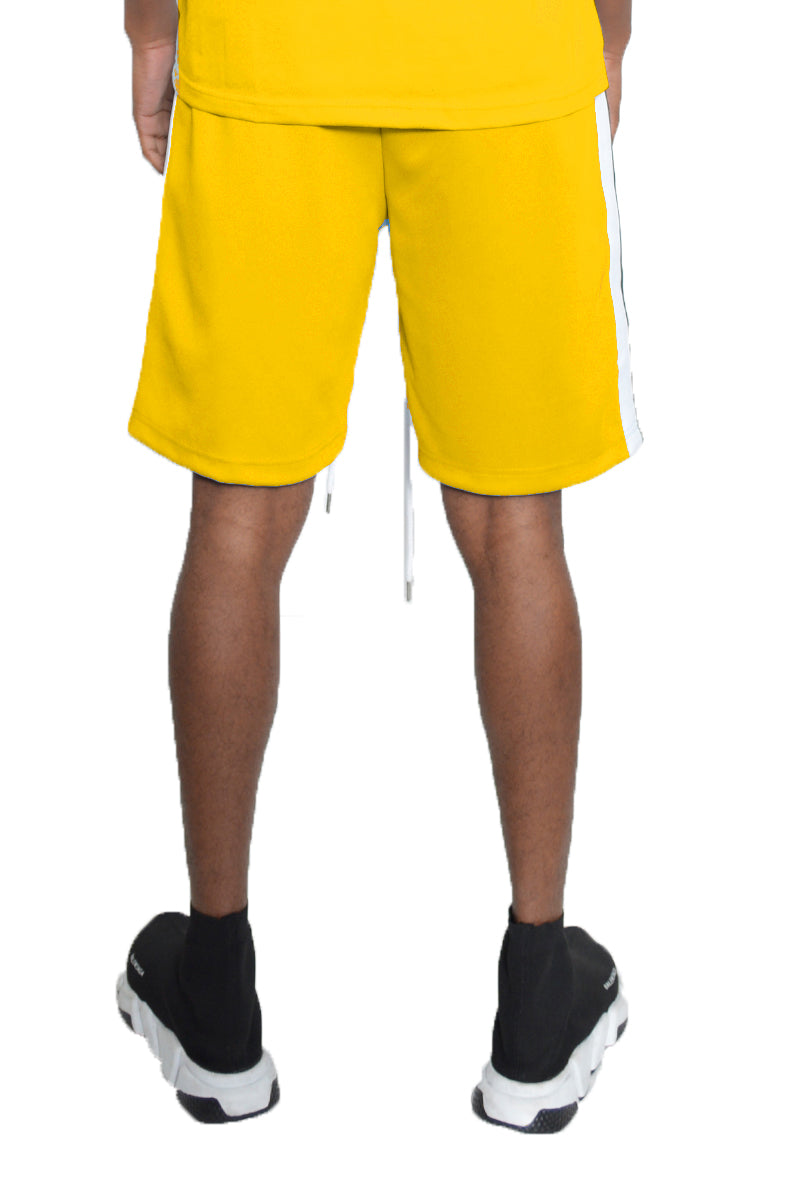 Male Side Stripe Tape Top And Short Set