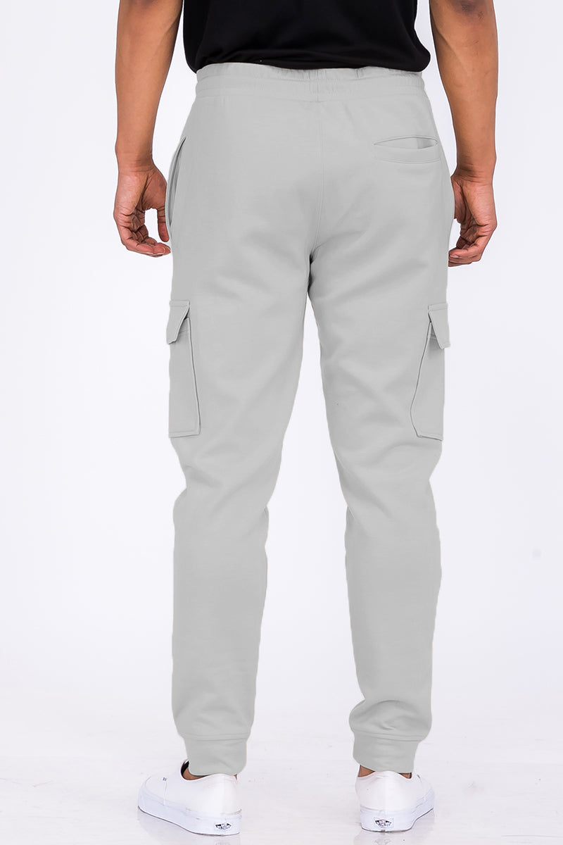 Cargo Trousers Men Cotton Trousers Casual Jogger Workwear Mens Pocket Easy Care