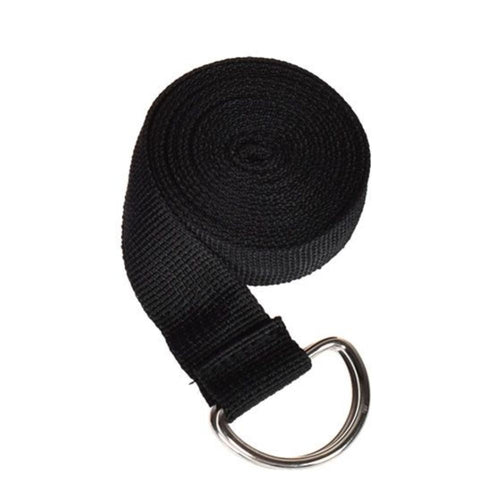 Polyester Blend Yoga Strap with D-Ring Buckle - Stretching Band for Pilates, Ballet, Dance, Gym Workouts, Physical - Posture & Flexibility