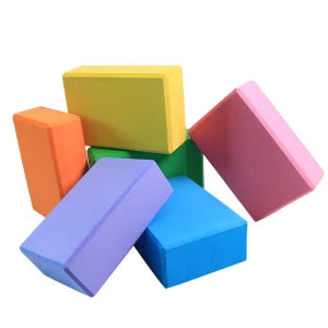 2 X Gym Blocks Foam Brick Fitness Set Tool Yoga Bolster Pillow Cushion Stretching Body shaping