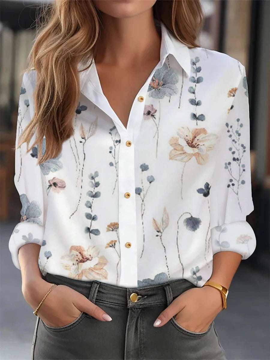 Temperament Woman Shirt Fashion Casual / Elegant Long Sleeve Woman Shirt