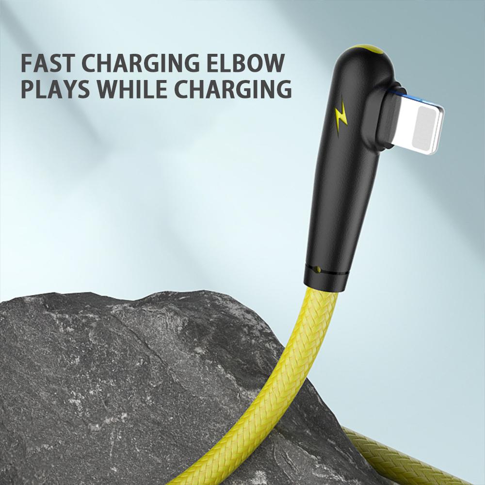 USB Type C Cable Fast Charge 3A Data Wire Mobile for Android iPhone